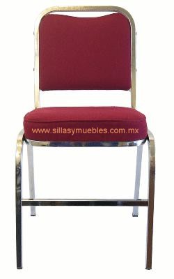 SILLA APILABLE TAPIZADA CON TELA